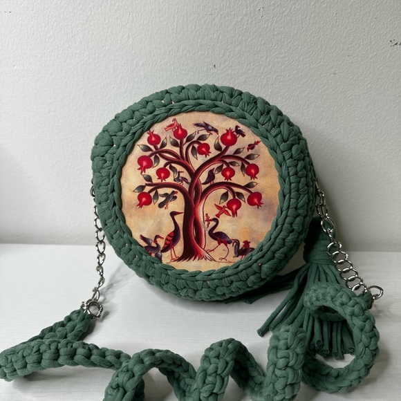 Bag, green bag,handcrafted - Picture 3 of 4